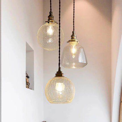Lampa Wisząca z Kryształowego Szkła E27 – Minimalistyczny Design do Jadalni 2