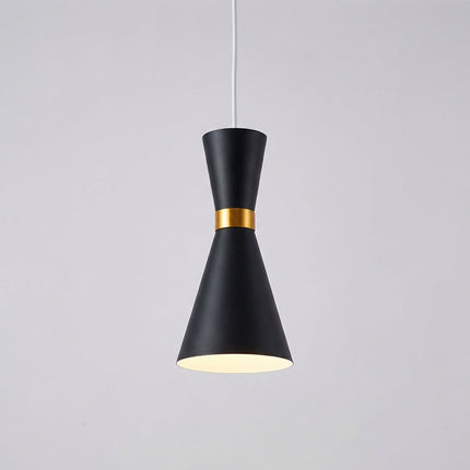 Lampa wisząca z regulowanym kablem w industrialnym stylu, z aluminiowym kloszem, idealna do salon 0