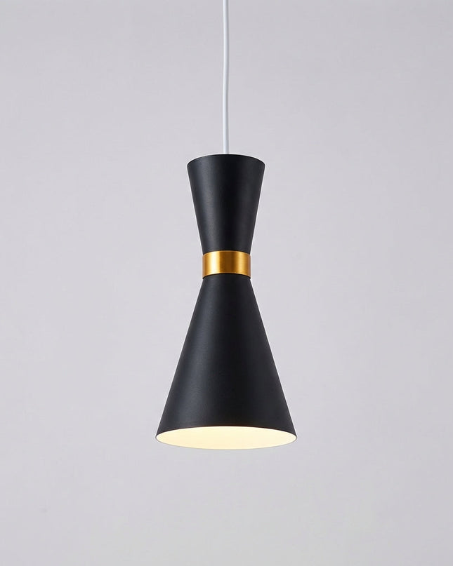 Lampa wisząca z regulowanym kablem w industrialnym stylu, z aluminiowym kloszem, idealna do salon 0