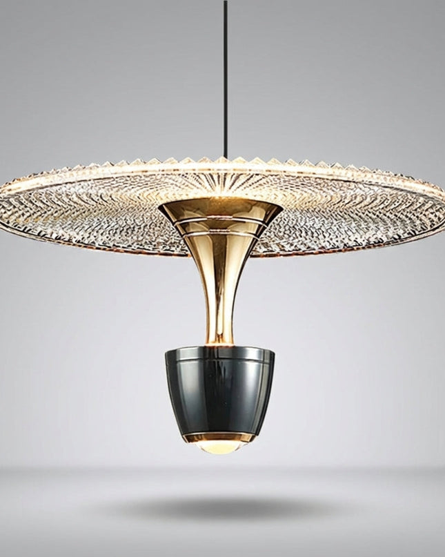 Lampa wisząca o nowoczesnym minimalistycznym designie, idealna do salonu, z równomiernym oświetlen 2