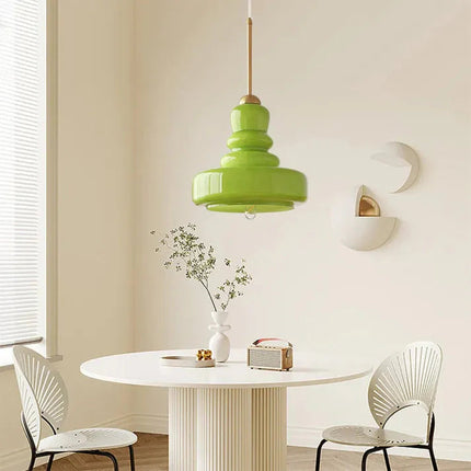 Lampa Wisząca ze Szkła Dyniowego Bauhaus – Elegancki Design do Twojego Wnętrza 2