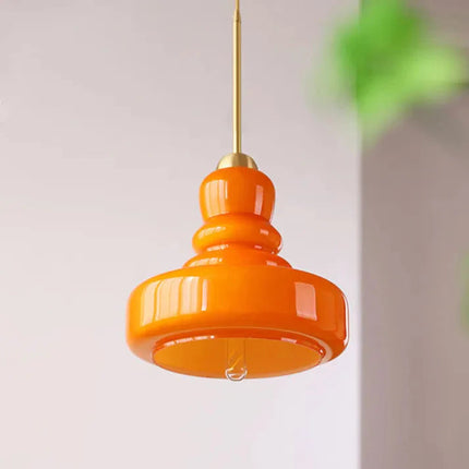 Lampa Wisząca ze Szkła Dyniowego Bauhaus – Elegancki Design do Twojego Wnętrza 5