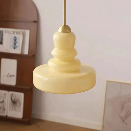 Lampa Wisząca ze Szkła Dyniowego Bauhaus – Elegancki Design do Twojego Wnętrza 7