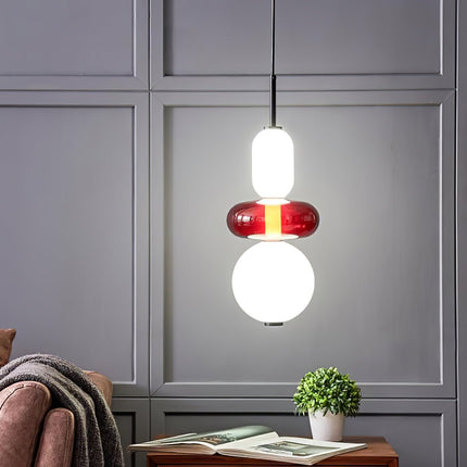 Lampa Wisząca ze Szkła Kandyzowanego – Nowoczesny Design, Różne Rozmiary 2