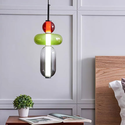 Lampa Wisząca ze Szkła Kandyzowanego – Nowoczesny Design, Różne Rozmiary 5