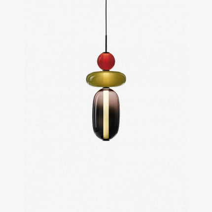 Lampa Wisząca ze Szkła Kandyzowanego – Nowoczesny Design, Różne Rozmiary 9