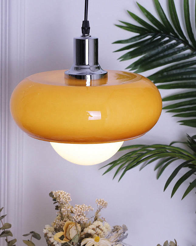 Lampa Wisząca ze Szkła Kawowego Bauhaus – Elegancki Design i Funkcjonalność 2
