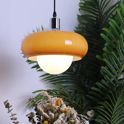 Lampa Wisząca ze Szkła Kawowego Bauhaus – Elegancki Design i Funkcjonalność 3