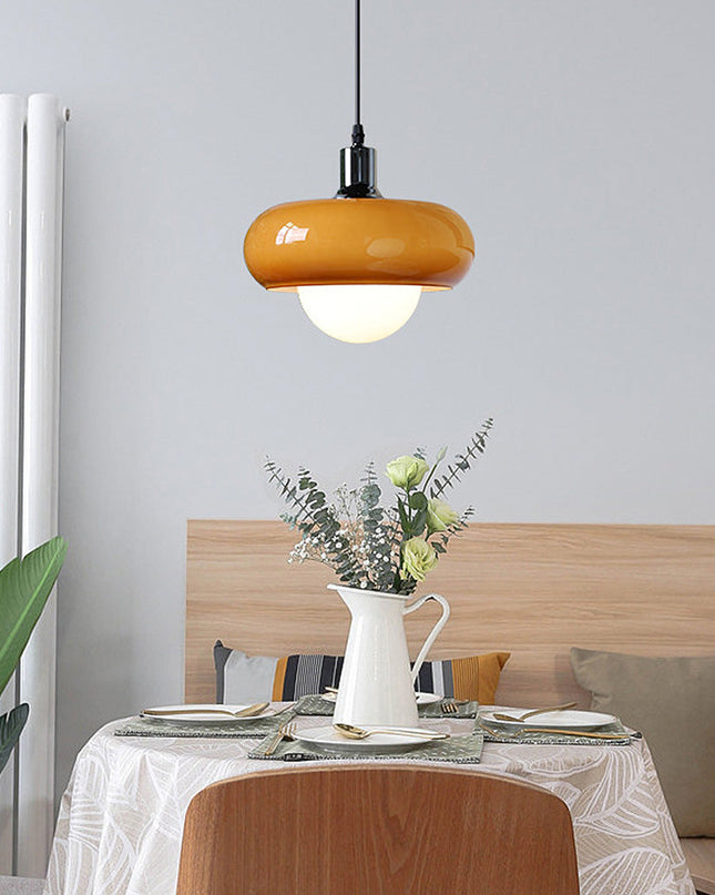 Lampa Wisząca ze Szkła Kawowego Bauhaus – Elegancki Design i Funkcjonalność 5