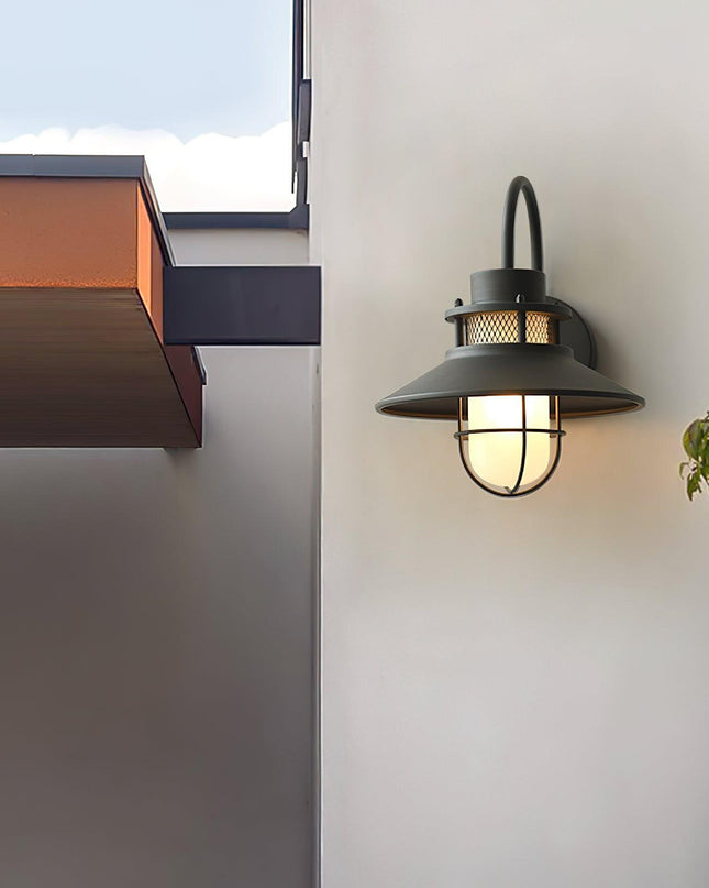 Lampa Zewnętrzna Felix w Stylu Industrialnym, Sufitowa, Odporna na Wilgoć, Średnica 25 cm, Idealna na Patio i Werandę 3