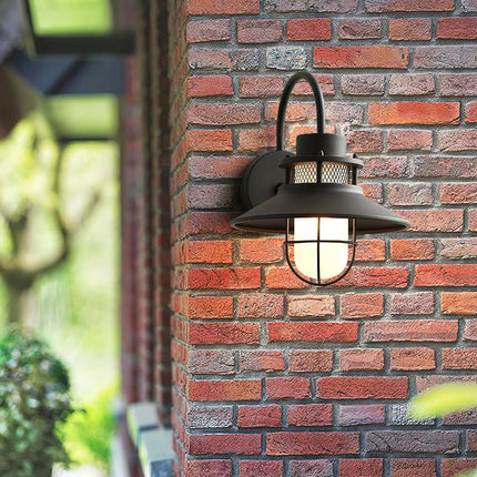 Lampa Zewnętrzna Felix w Stylu Industrialnym, Sufitowa, Odporna na Wilgoć, Średnica 25 cm, Idealna na Patio i Werandę 4