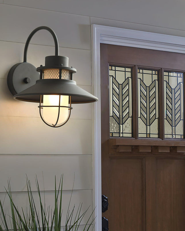 Lampa Zewnętrzna Felix w Stylu Industrialnym, Sufitowa, Odporna na Wilgoć, Średnica 25 cm, Idealna na Patio i Werandę 8