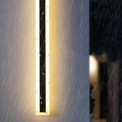 Lampa Zewnętrzna LED na Dom – Elegancka Ścienna Lampa Akrylowa w Minimalistycznym Designie, Wysokość 30-180 cm 4