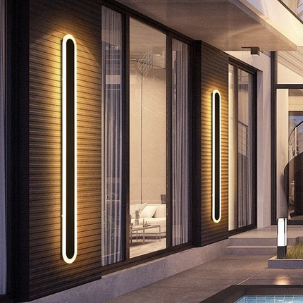 Lampa Zewnętrzna Nad Drzwi z Kutego Żelaza, Wodoodporna LED do Użytku na Dom, Nowoczesny Design IP65 2