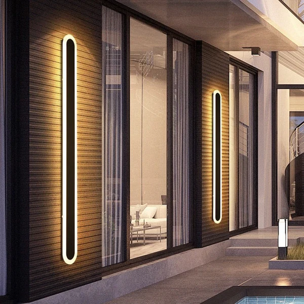 Lampa Zewnętrzna Nad Drzwi z Kutego Żelaza, Wodoodporna LED do Użytku na Dom, Nowoczesny Design IP65 2