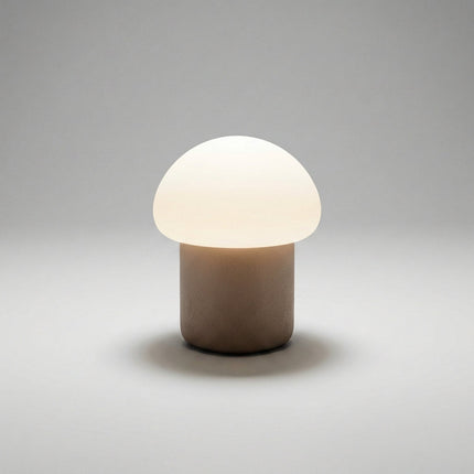 Lampa stołowa w kształcie grzybka z miękkim światłem LED – nowoczesny, minimalistyczny design do stosowania przy łóżku lub na stoliku nocnym 11