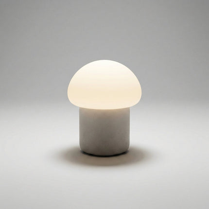 Lampa stołowa w kształcie grzybka z miękkim światłem LED – nowoczesny, minimalistyczny design do stosowania przy łóżku lub na stoliku nocnym 4