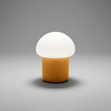 Lampa stołowa w kształcie grzybka z miękkim światłem LED – nowoczesny, minimalistyczny design do stosowania przy łóżku lub na stoliku nocnym 6