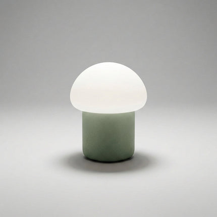 Lampa stołowa w kształcie grzybka z miękkim światłem LED – nowoczesny, minimalistyczny design do stosowania przy łóżku lub na stoliku nocnym 9