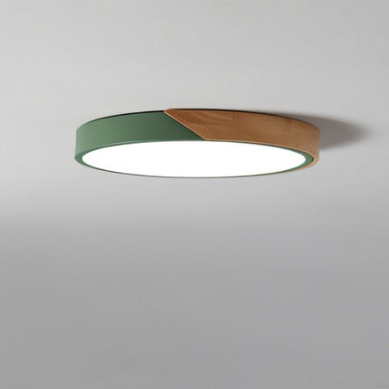 Lampa sufitowa LED z ramą drewnianą – nowoczesny, minimalistyczny design do sypialni i salonu 6