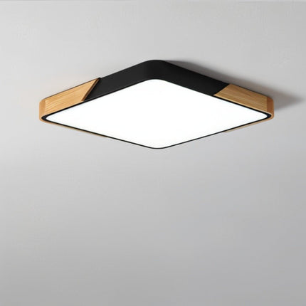 Lampa sufitowa LED z ramą drewnianą – nowoczesny, minimalistyczny design do sypialni i salonu 7
