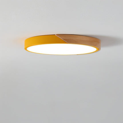 Lampa sufitowa LED z ramą drewnianą – nowoczesny, minimalistyczny design do sypialni i salonu 8