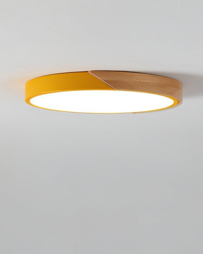Lampa sufitowa LED z ramą drewnianą – nowoczesny, minimalistyczny design do sypialni i salonu 8