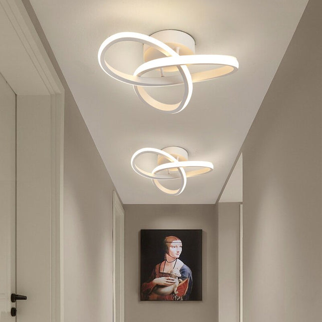 Lampa sufitowa LED z regulowaną jasnością – nowoczesny design do oświetlenia kuchni i sypialni 0