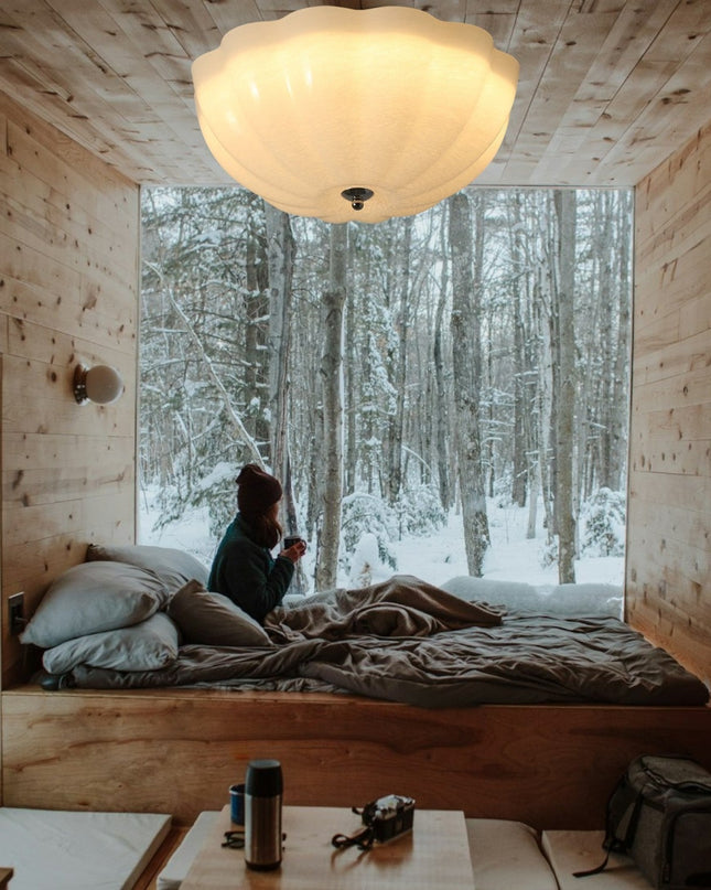 Lampa sufitowa Opal Shell z wbudowaną diodą LED – Elegancka i funkcjonalna 2