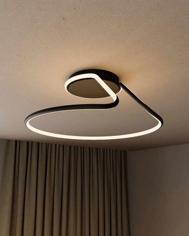 Lampa sufitowa do montażu natynkowego z równomiernym oświetleniem – nowoczesna, energooszczędna konstrukcja – średnica 50 cm 5