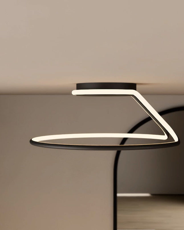 Lampa sufitowa do montażu natynkowego z równomiernym oświetleniem – nowoczesna, energooszczędna konstrukcja – średnica 50 cm 6