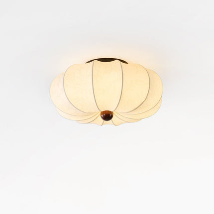 Lampa sufitowa z jedwabiu z oświetleniem LED – średniowieczny design, luksusowy abażur z tkaniny, opcje 40 cm, 50 cm lub 60 cm 3