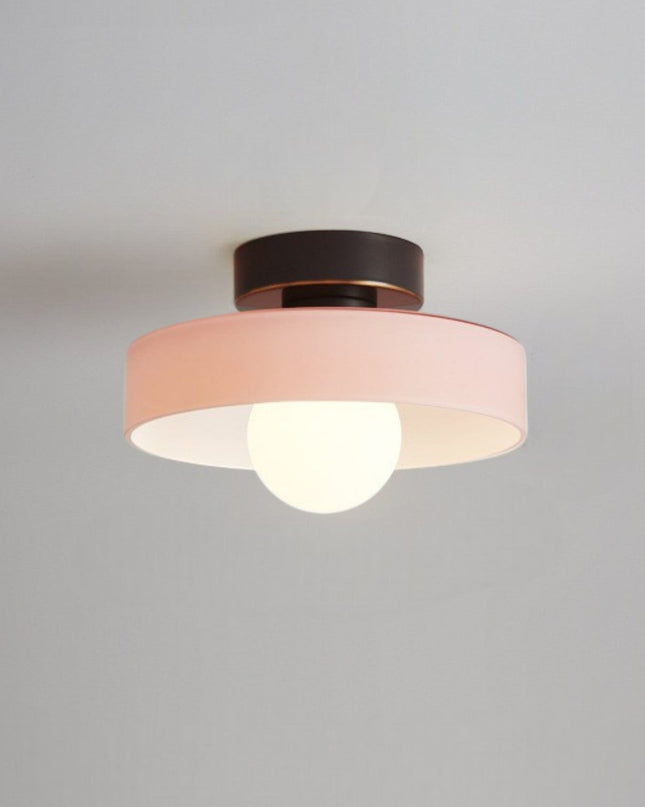 Lampa sufitowa z możliwością montażu natynkowego, kompatybilna z diodami LED – nowoczesny design z mosiądzu i szkła do jadalni lub przedpokoju 7