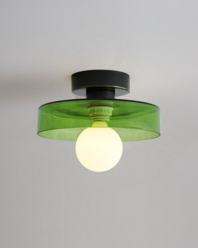 Lampa sufitowa z możliwością montażu natynkowego, kompatybilna z diodami LED – nowoczesny design z mosiądzu i szkła do jadalni lub przedpokoju 8