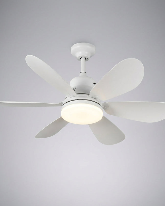 Lampa sufitowa z przyciemnianą diodą LED i pilotem – cichy wentylator, 4500 lumenów, nowoczesny design 0