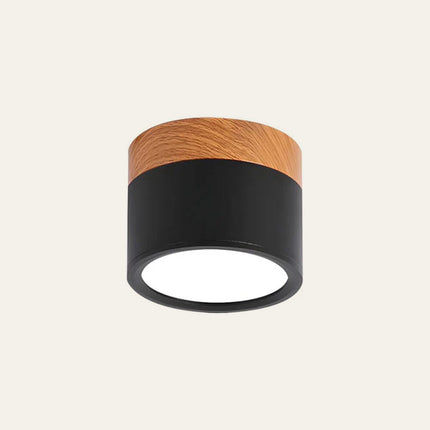 Lampa sufitowa z wbudowanym oświetleniem LED i drewnianym akcentem – nowoczesne oświetlenie w stylu skandynawskim do wystroju domu 7