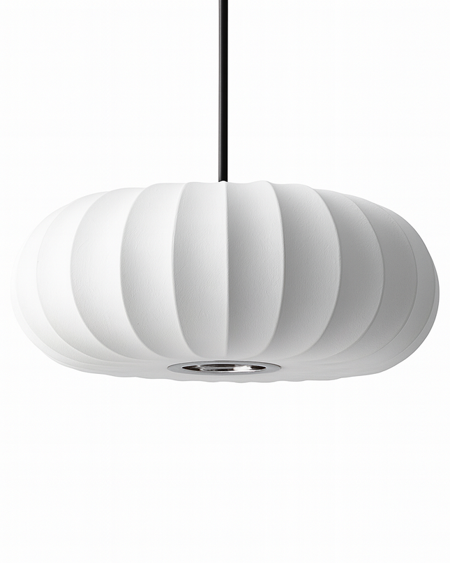 Lampa wisząca Silk z ciepłym światłem LED – regulowana, nowoczesna, minimalistyczna konstrukcja – dostępna w rozmiarach 30 cm, 40 cm i 50 cm 8