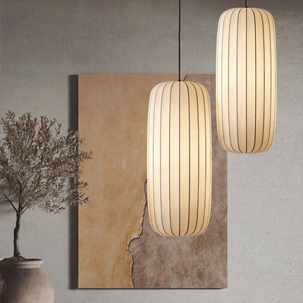 Lampa wisząca Silk z regulowaną wysokością i ciepłym blaskiem LED – minimalistyczny design oświetlenia kuchennego 4