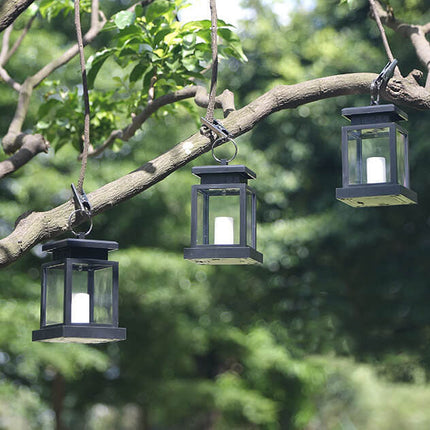 Lampa wisząca solarna z efektem świecy LED – Klasyczne oświetlenie dekoracyjne do użytku zewnętrznego 2
