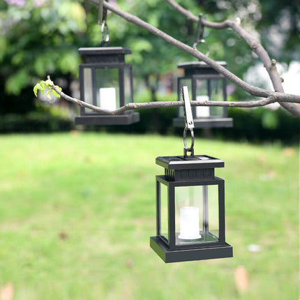 Lampa wisząca solarna z efektem świecy LED – Klasyczne oświetlenie dekoracyjne do użytku zewnętrznego 6