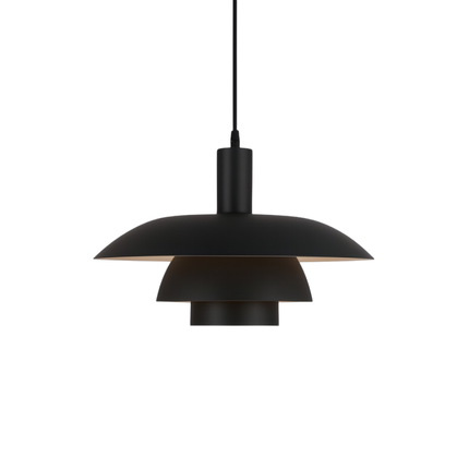 Lampa wisząca w stylu duńskim z wbudowanym oświetleniem LED – ściemnialna, metalowa lampa do wyspy kuchennej – średnica 29 cm lub 39 cm 0