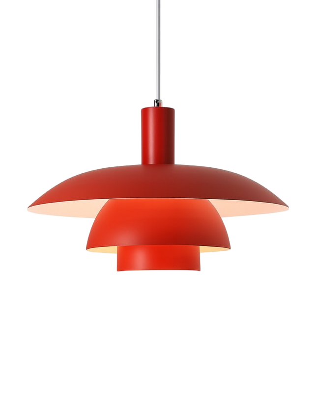 Lampa wisząca w stylu duńskim z wbudowanym oświetleniem LED – ściemnialna, metalowa lampa do wyspy kuchennej – średnica 29 cm lub 39 cm 10