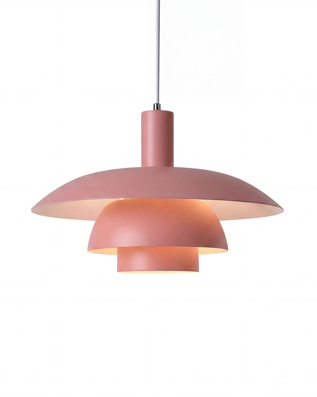 Lampa wisząca w stylu duńskim z wbudowanym oświetleniem LED – ściemnialna, metalowa lampa do wyspy kuchennej – średnica 29 cm lub 39 cm 13