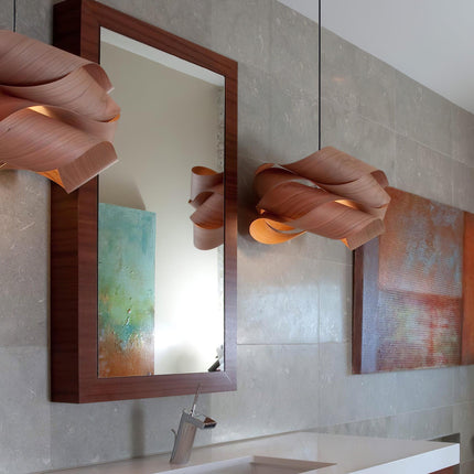 Lampa wisząca z naturalnego drewna – Elegancki dodatek do nowoczesnych wnętrz 2