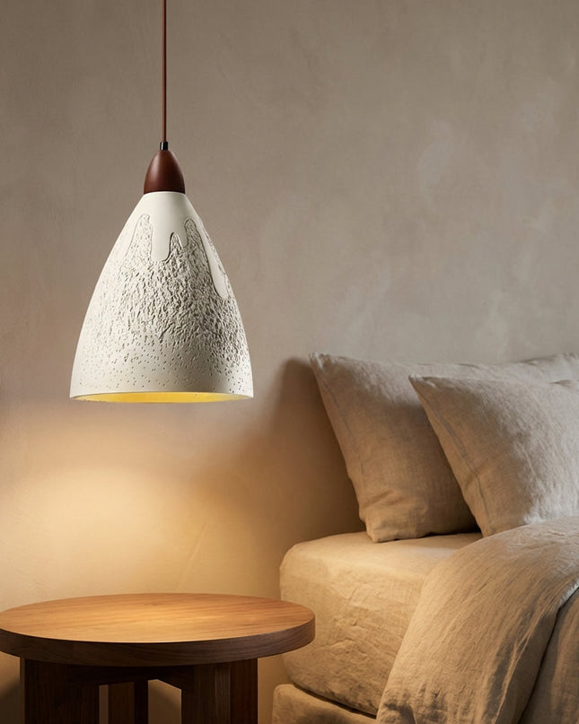 Lampa wisząca z oświetleniem LED – wykończenie w stylu retro, do kuchni lub jadalni – średnica 23 cm 0
