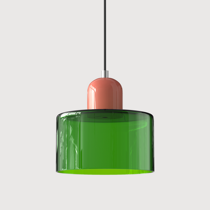 Lampa wisząca z regulowaną wysokością i przezroczystym szklanym kloszem do wyspy kuchennej – nowoczesny design Bauhaus 10