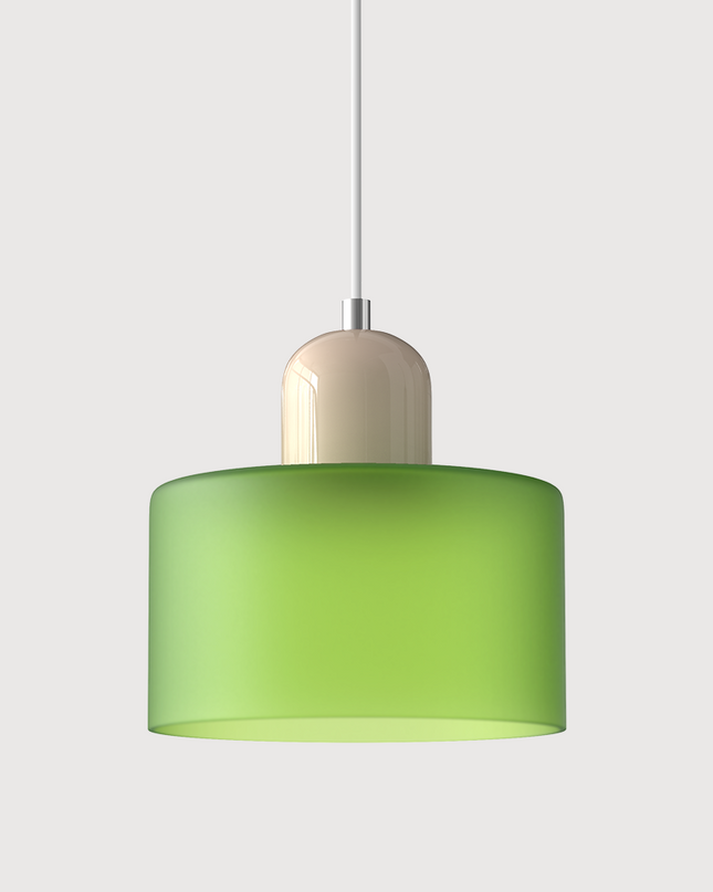 Lampa wisząca z regulowaną wysokością i przezroczystym szklanym kloszem do wyspy kuchennej – nowoczesny design Bauhaus 11