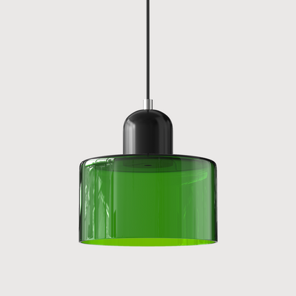 Lampa wisząca z regulowaną wysokością i przezroczystym szklanym kloszem do wyspy kuchennej – nowoczesny design Bauhaus 12