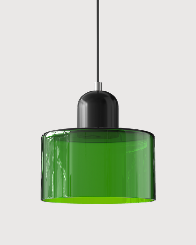 Lampa wisząca z regulowaną wysokością i przezroczystym szklanym kloszem do wyspy kuchennej – nowoczesny design Bauhaus 12