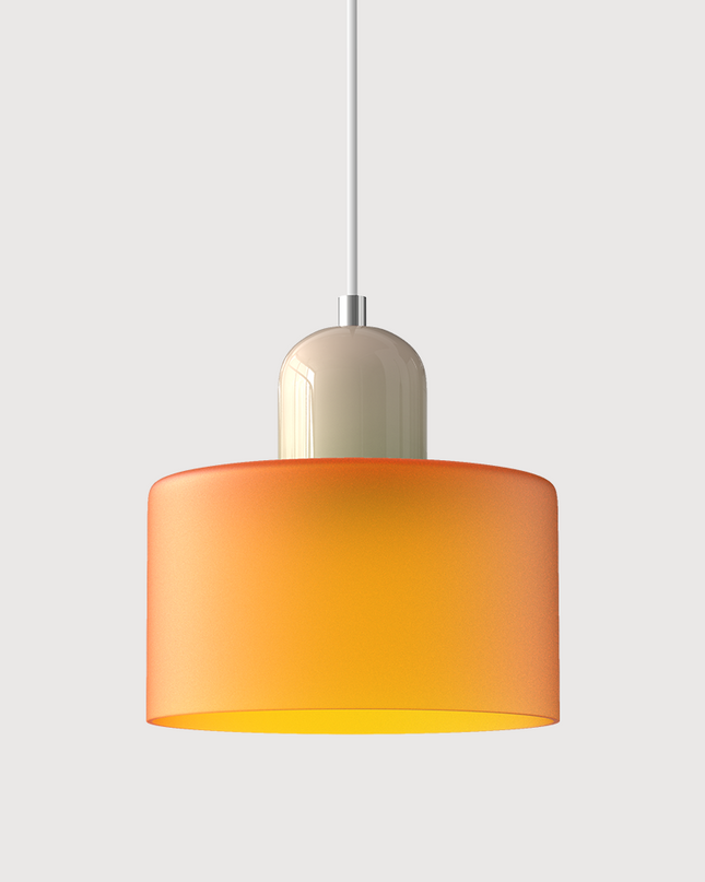 Lampa wisząca z regulowaną wysokością i przezroczystym szklanym kloszem do wyspy kuchennej – nowoczesny design Bauhaus 13